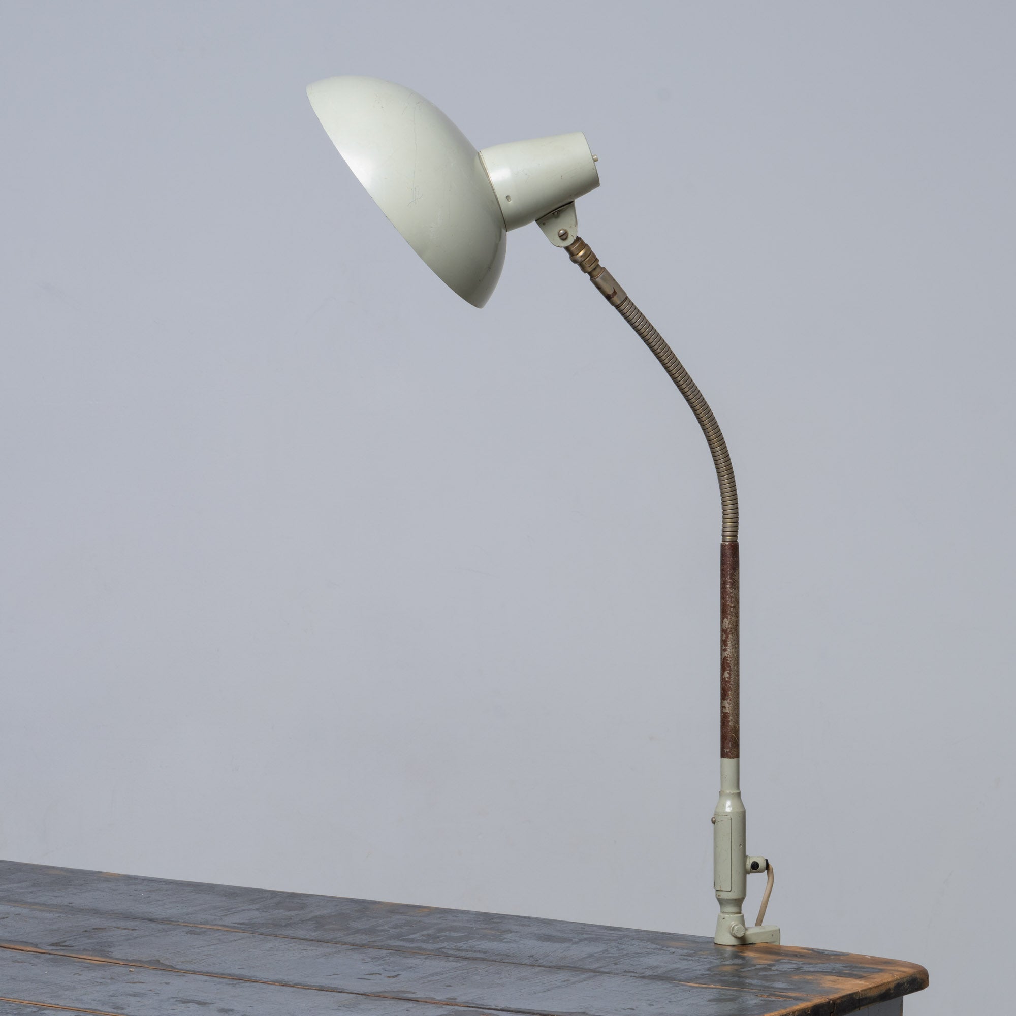 BEAUTIFUL BAUHAUS DESK LAMP, 1950S, 100 CM