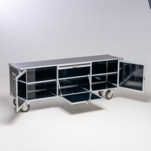 DIESEL BY MOROSO TOTAL FLIGHTCASE DRESSOIR, ON WHEELS!!