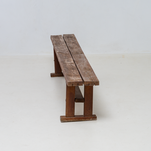 BRUTALISTIC WOODEN BENCH, 180 CM