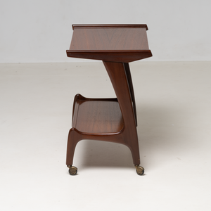 SIDE TABLE ON WHEELS, DESIGNED BY LOUIS VAN TEEFFELEN FOR WÉBÉ, 1960S