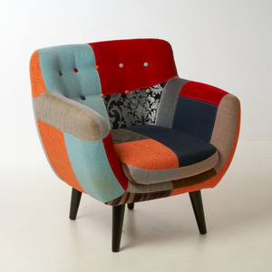 RETRO ARMCHAIR WITH ABOUT A MILLION COLORS