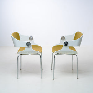 EUGEN SCHMIDT SET OF 2 CONFERENCE / DINING CHAIRS, 1960S