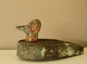 SET OF WOODEN DECOY DUCKS, OLD WITH NICE PATINA