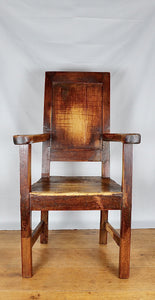 UNIQUE OAK CHAIR FROM THE NETHERLANDS, CA 1750