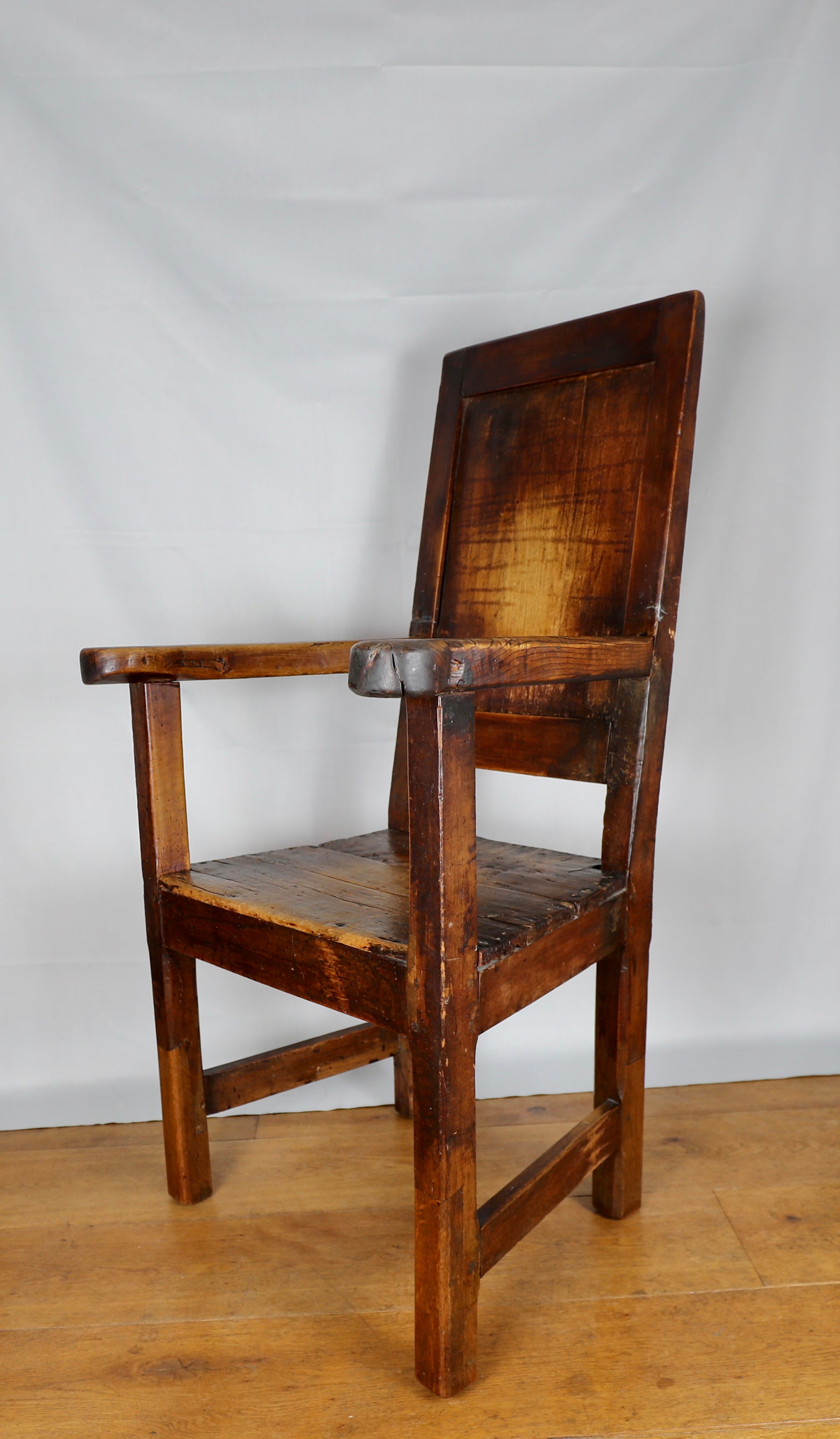 UNIQUE OAK CHAIR FROM THE NETHERLANDS, CA 1750