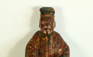 CHINESE STATUE, 35 CM, 19TH CENTURY, HIDDEN ROOM IN THE BACK